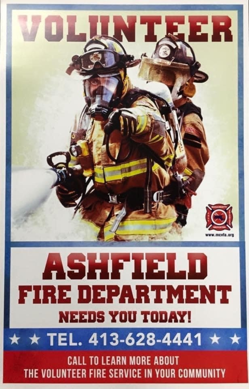 poster for Ashfield Fire volunteering
